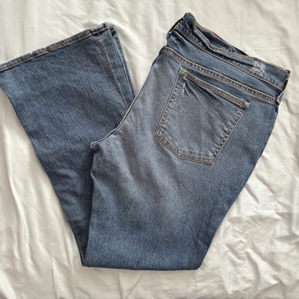 Old Navy ultra low waist bootcut jeans